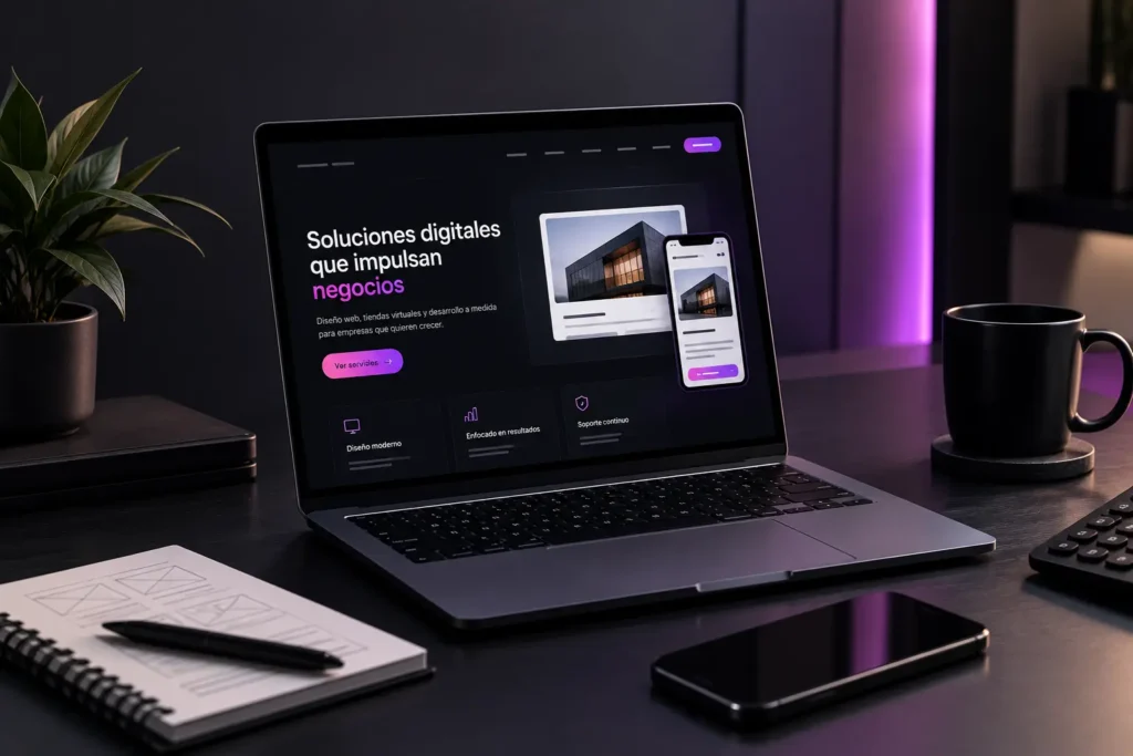 Diseño y desarrollo de una página web profesional en Perú
