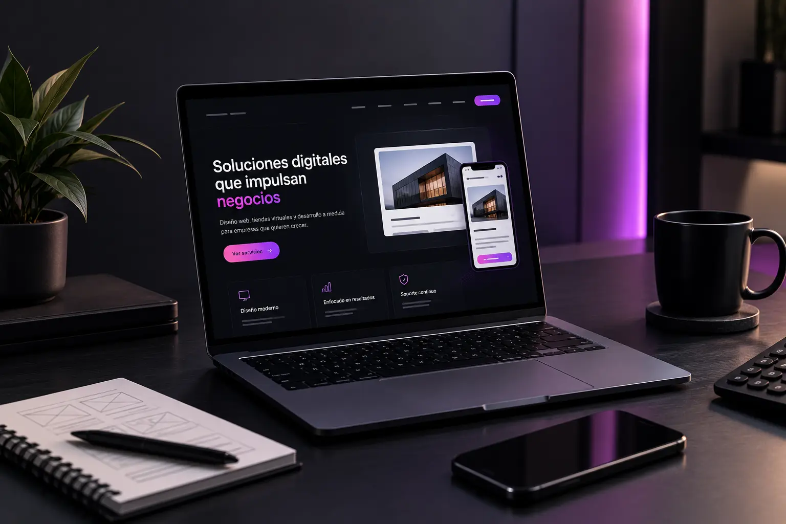Diseño y desarrollo de una página web profesional en Perú