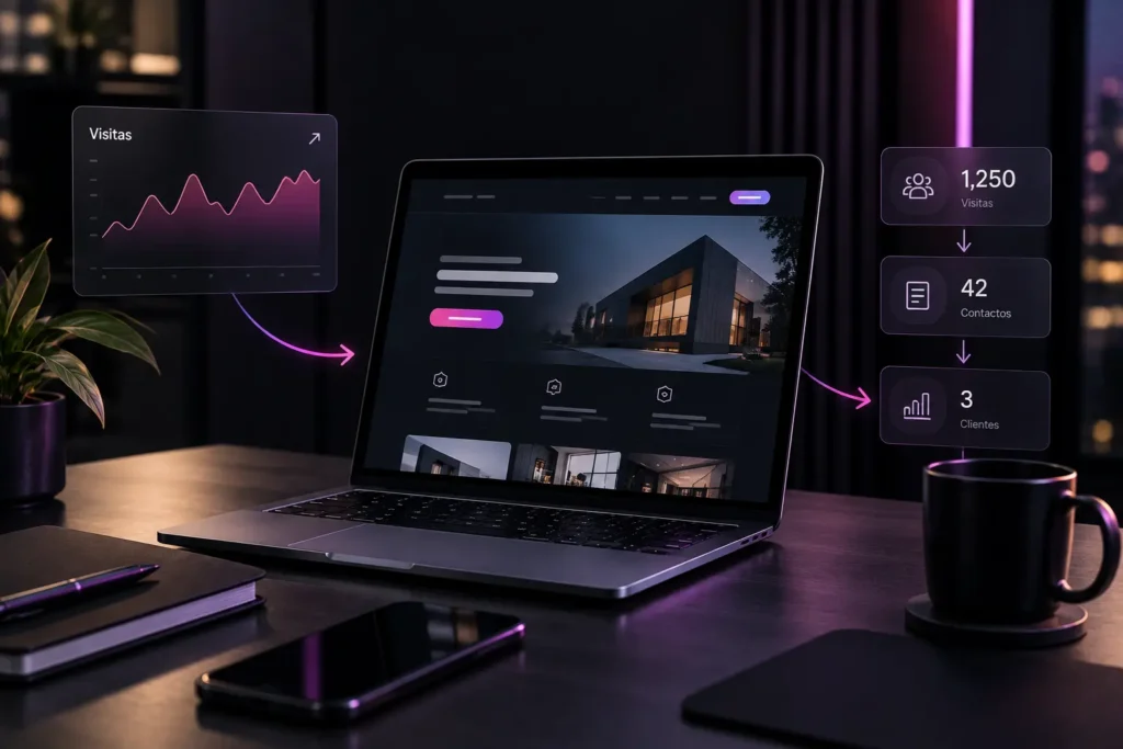Página web con visitas que no genera suficientes clientes